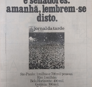 Jornal da Tarde: ‘Diretas Já’ sepultada no Congresso em 1984