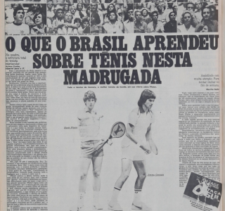Jornal da Tarde: Aula de tênis com Jimmy Connors no Ibirapuera