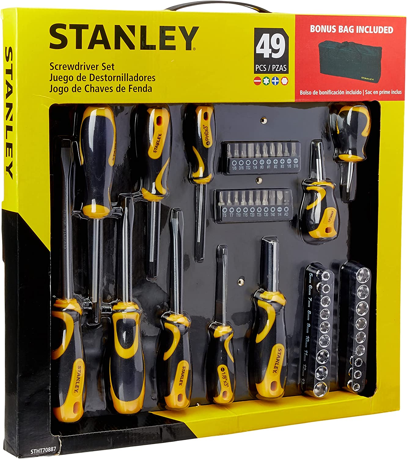 Imagem do produto Stanley Kit de chaves STHT70887M