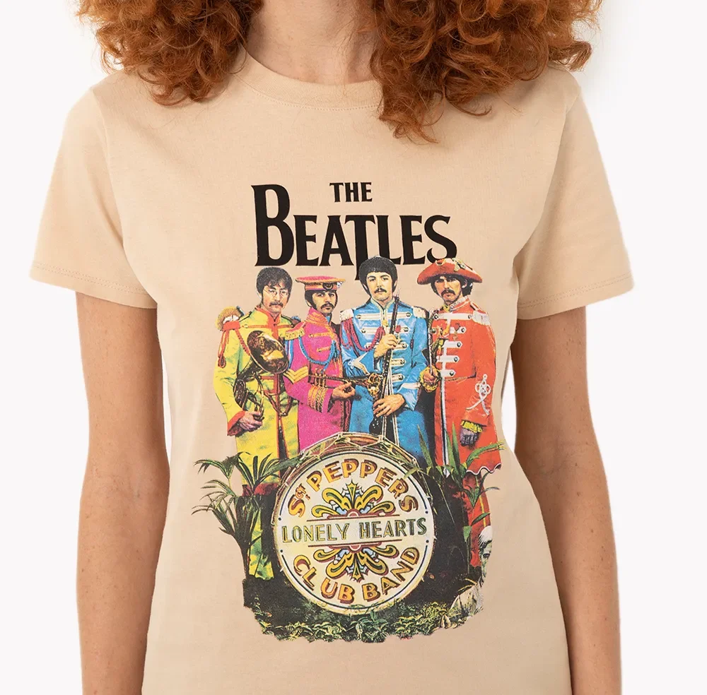 Camiseta The Beatles John Lennon Paul Mccartney Feminina