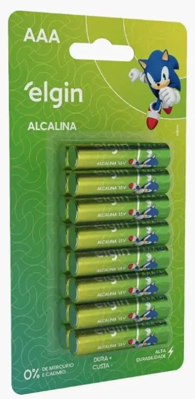 Imagem do produto Pilha Alcalina AAA Elgin - 16 unidades