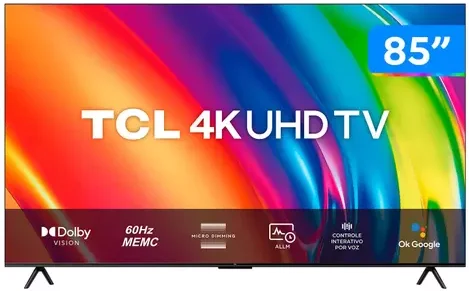 Imagem do produto Smart TV TCL 4K LED - 85P745