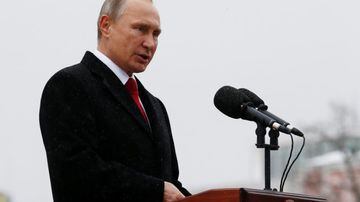Vladimir Putin faz discurso em Moscou. Foto: Sergei Karpukhin/Reuters