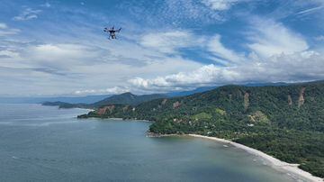 Drones são utilizados para semear espécies nativas no Parque Estadual da Serra do Mar, o maior trecho contínuo e preservado de Mata Atlântica do País. Foto: Divulgação
