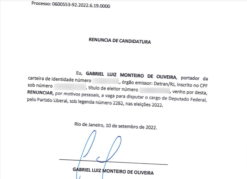Gabriel Monteiro renuncia a candidatura de deputado federal. Foto: ReproduÃ§Ã£o
