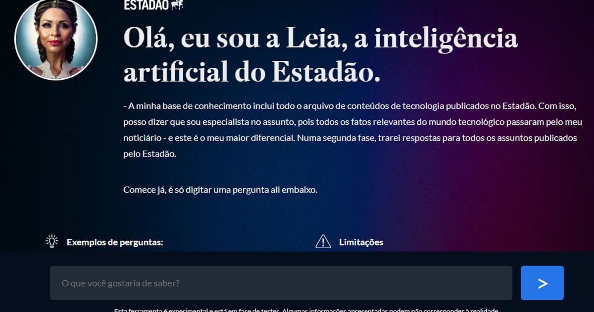 Estadão lança a Leia, robô de inteligência artificial que usa conteúdos do  jornal para tirar dúvidas