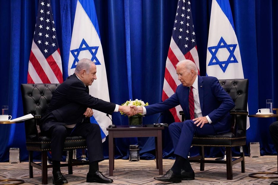 O presidente dos Estados Unidos, Joe Biden, se encontrou com o primeiro-ministro de Israel, Binyamin Netanyahu, em Nova York, Estados Unidos