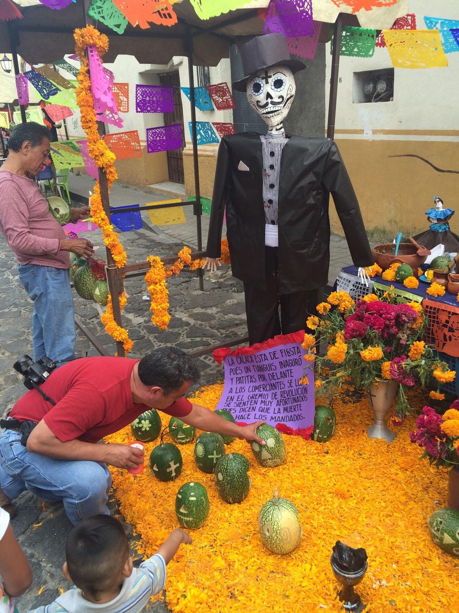Dia de los Muertos em Tepoztlan, no interior do México  Foto: Luciana Dyniewicz/Estadão