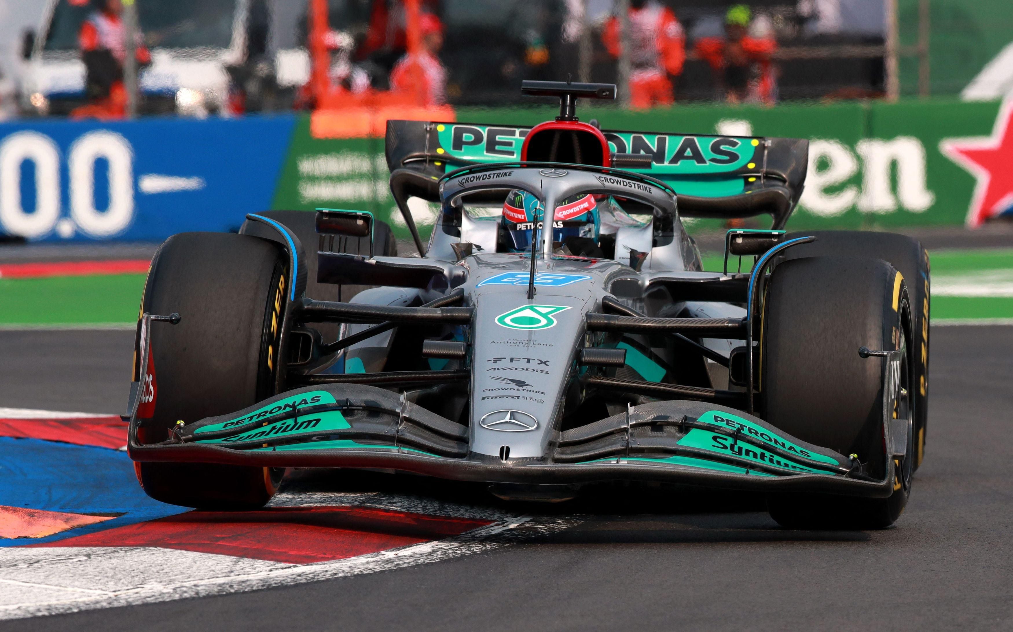 GP do México: Russell lidera 2º treino com teste de pneus, fórmula 1