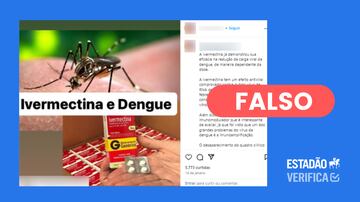 Ministério da Saúde não reconhece qualquer protocolo que inclua a ivermectina para o tratamento da dengue. Foto: Reprodução