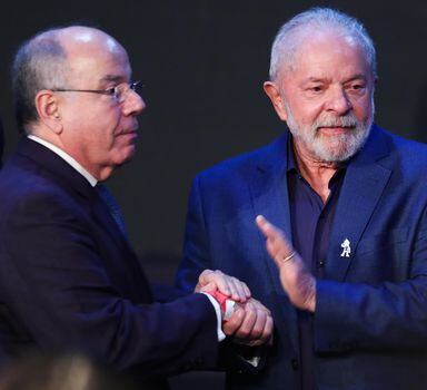 O ministro de Relações Exteriores, Mauro Vieira, e o presidente da República, Luiz Inácio Lula da Silva.  FOTO:  WILTON JUNIOR / ESTADÃO