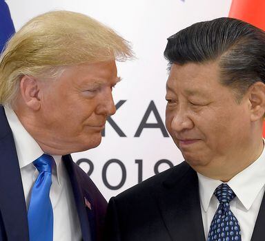 O presidente dos Estados Unidos, Donald Trump, e o presidente da China, Xi Jinping