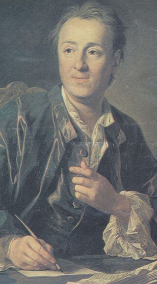 Denis Diderot, em desenho de Louis-Michel Van Loo, que está exposto no Museu do Louvre.