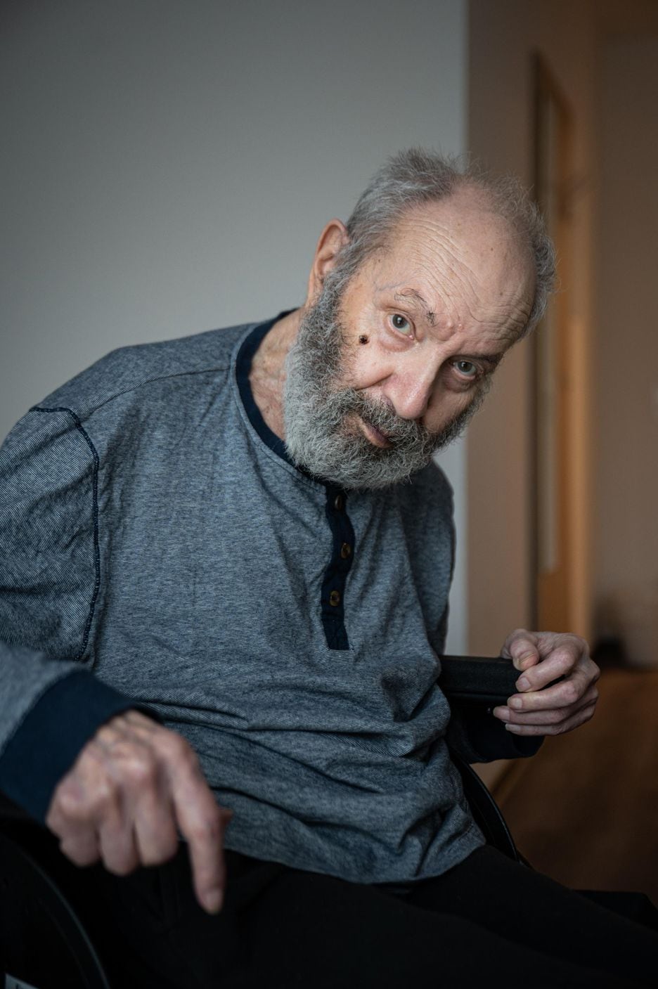 Vladimir Peskov, sobrevivente do Holocausto resgatado em Zaporizhzhia, Ucrânia
