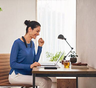 O Sony NB10 é uma 'caixa de som de pescoço' pensada para o trabalhador em home office