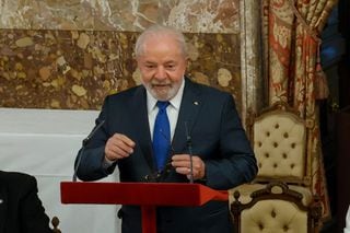 O presidente Luiz Inácio Lula da Silva durante viagem à Espanha
