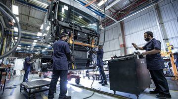 Fábrica da Volkswagen Caminhões e Ônibus, em Resende. Foto: Malagrine
