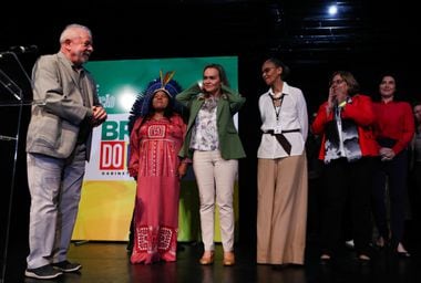 Daniela do Waguinho (entre Sônia Guajajara e Marina Silva): apoio a Lula e vínculo com miliciano