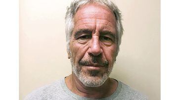 FILE - This photo provided by the New York State Sex Offender Registry shows Jeffrey Epstein, March 28, 2017. (New York State Sex Offender Registry via AP, File)