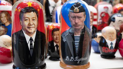 Xi e Putin se reúnem no Kremlin: aliança estratégica beneficia ambos Foto: Dmitri Serebrayakov/AP