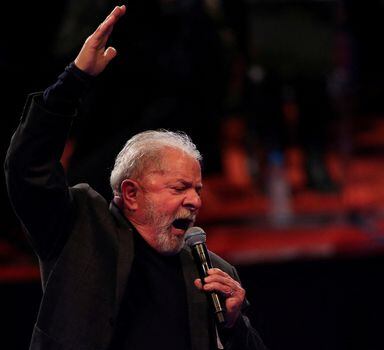 O ex-presidente Lula em evento na primeira semana de junho, em Porto Alegre