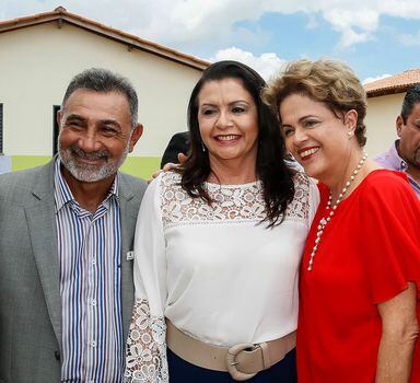 A Presidenta Dilma Rousseff em cerimônia de entrega deunidades habitacionais do Programa Minha Casa Minha Vida em Boa Vista (RR)
