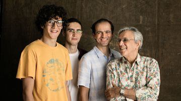Tom, Zeca, Moreno e Caetano Veloso. Foto: Jorge Bispo