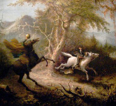 John Quidor pintou em 1858 o conto 'O Diabo e Tom Walker', de Washington Irving