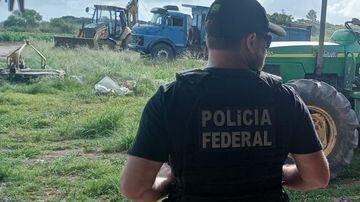 PF combate crimes de invasão, esbulho possessório e dano ao patrimônio público em assentamento do INCRA. Foto: Divulgação/Polícia Federal