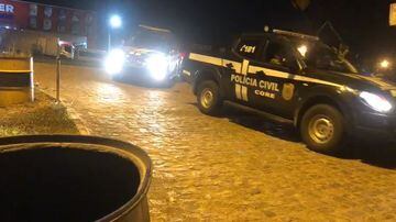 Polícia Civil faz operação contra facções criminosas que agem no interior de Sergipe. Armas, munições e drogas foram apreendidas com os sete suspeitos mortos pelos policiais. Foto: SSP-SE