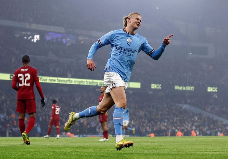 O Manchester City, de Haaland, está na segunda posição do Campeonato Inglês.