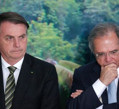 Jair Bolsonaro e o ministro Paulo Guedes