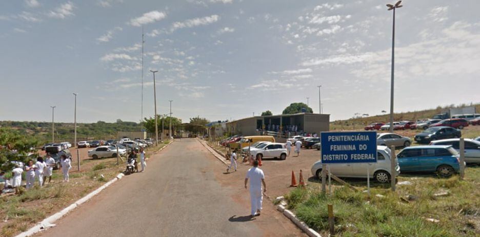 Entrada da Penitenciária Feminina do Distrito Federal, em Brasília, onde estão presas as extremistas que participaram de atos no dia 8 de janeiro