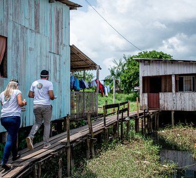 Equipe em Vigia, no Pará,faz busca ativa de alunos que deixaram de estudar