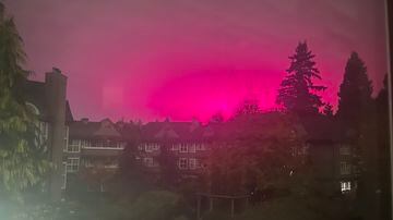 Na madrugada de segunda-feira, 6, moradores de Vancouver, no Canadá, foram surpreendidos pelas cores rosa e roxo no céu. Imagens publicadas nas redes sociais repercutiram e intrigaram milhares de pessoas, que criaram diversas teorias para tentar explicar o fenômeno — de alienígenas a uma aurora boreal diferenciada. Tratava-se, porém, de um fenômeno com origem em plantações de maconha. Foto: Reprodução X/Shannon S. (@MizShannonS)