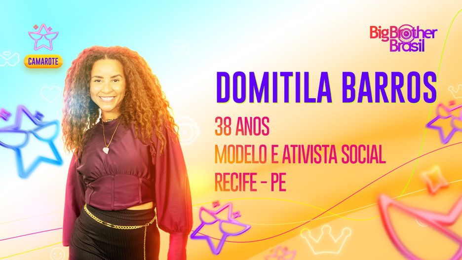 A modelo Domitila Barros