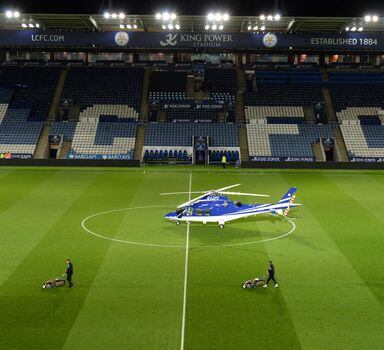 Helicóptero do dono do Leicester cai após jogo do Campeonato Inglês