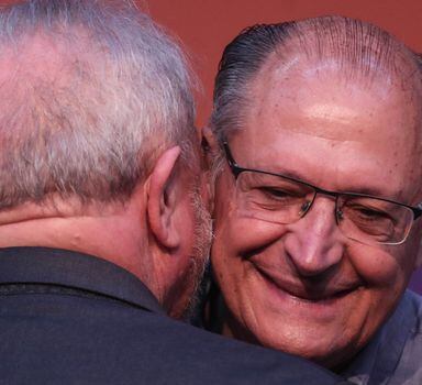 O ex-governador Geraldo Alckmin e o ex-presidente Lula