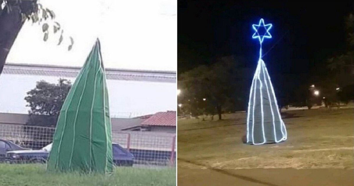 Árvore de Natal em Rio Claro, interior de SP, vira meme nas redes sociais -  Estadão