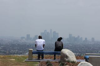 Vista de Los Angeles: maior cidade e símbolo do progresso da Califórnia
