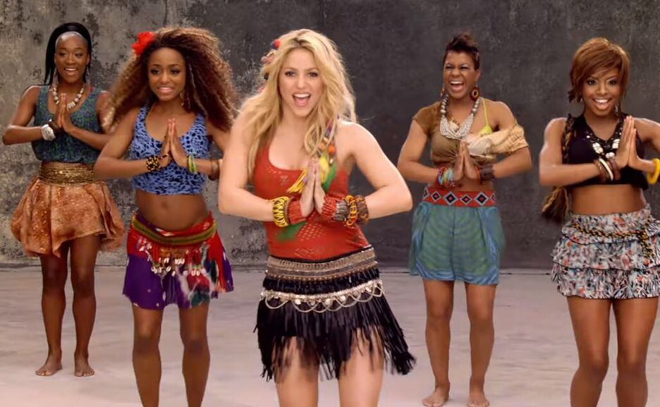 Shakira em cena do clipe 'Waka Waka', tema da Copa do Mundo de 2010, na África do Sul.