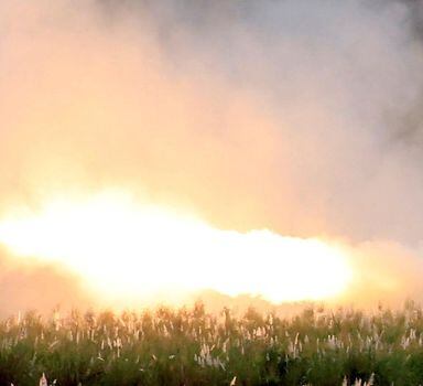 FILE PHOTO: U.S. military forces fire a High Mobility Artillery Rocket System (HIMARS) rocket during the annual  Philippines-US live fire amphibious landing exercise (PHIBLEX) at Crow Valley in Capas, Tarlac province, north of Manila, Philippines October 10, 2016. REUTERS/Romeo Ranoco//File Photo