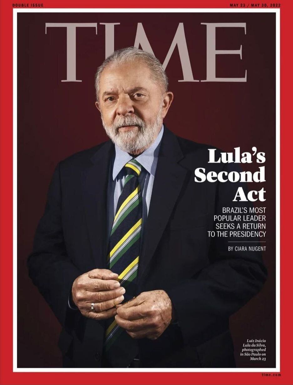 Capa da revista TIME com o ex-presidente Lula