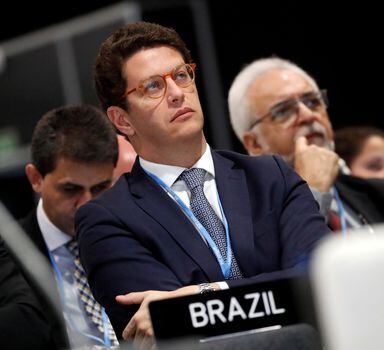 Ministro Ricardo Salles durante a COP 25