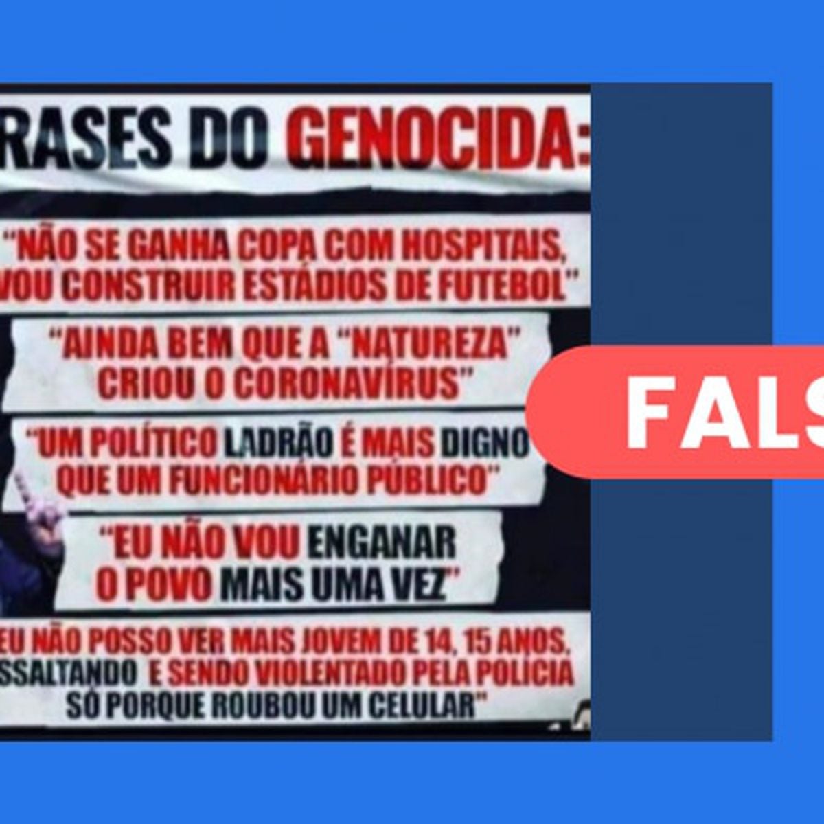 Postagem que chama Lula de 'genocida' espalha frases falsas e sem contexto  - Estadão
