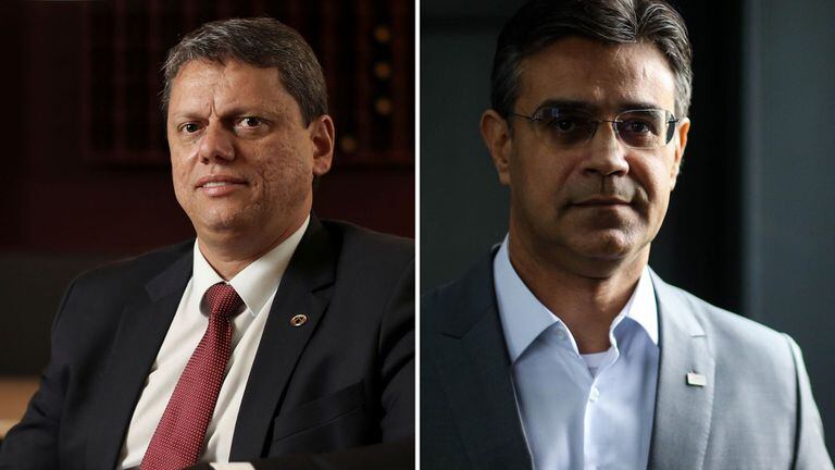 Tarcísio de Freitas, candidato de Bolsonaro, tem 12%, empatado tecnicamente com o governador Rodrigo Garcia, do PSDB, mas sem padrinho, que tem 9%.