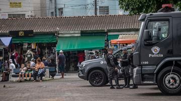 POLÍCIA NO GUARUJÁ. Foto: TABA BENEDICTO