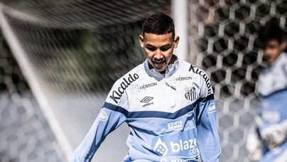 Deivid Washington, jogador do Santos. Foto: Raul Baretta / Santos FC