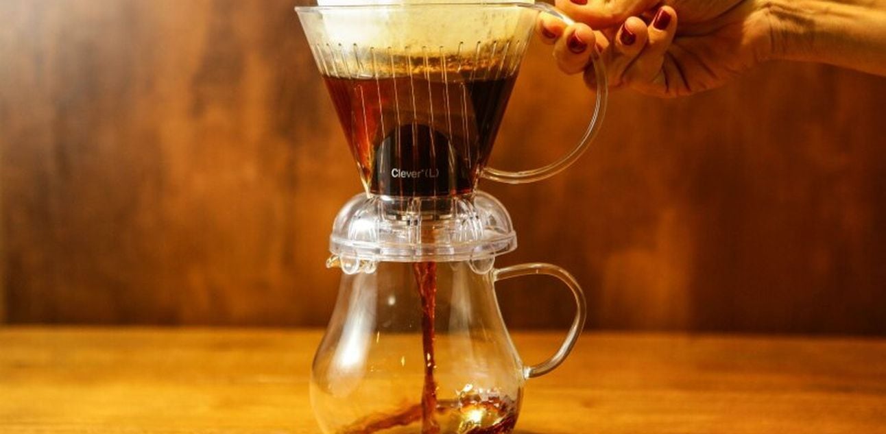 Método Clever para fazer café, que possui filtro de papel. Foto: Gabriela Biló|Estadão