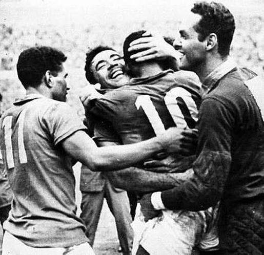 Brasil conquistou a Copa do Mundo de 1958 e 1962 com Pelé e Garrincha